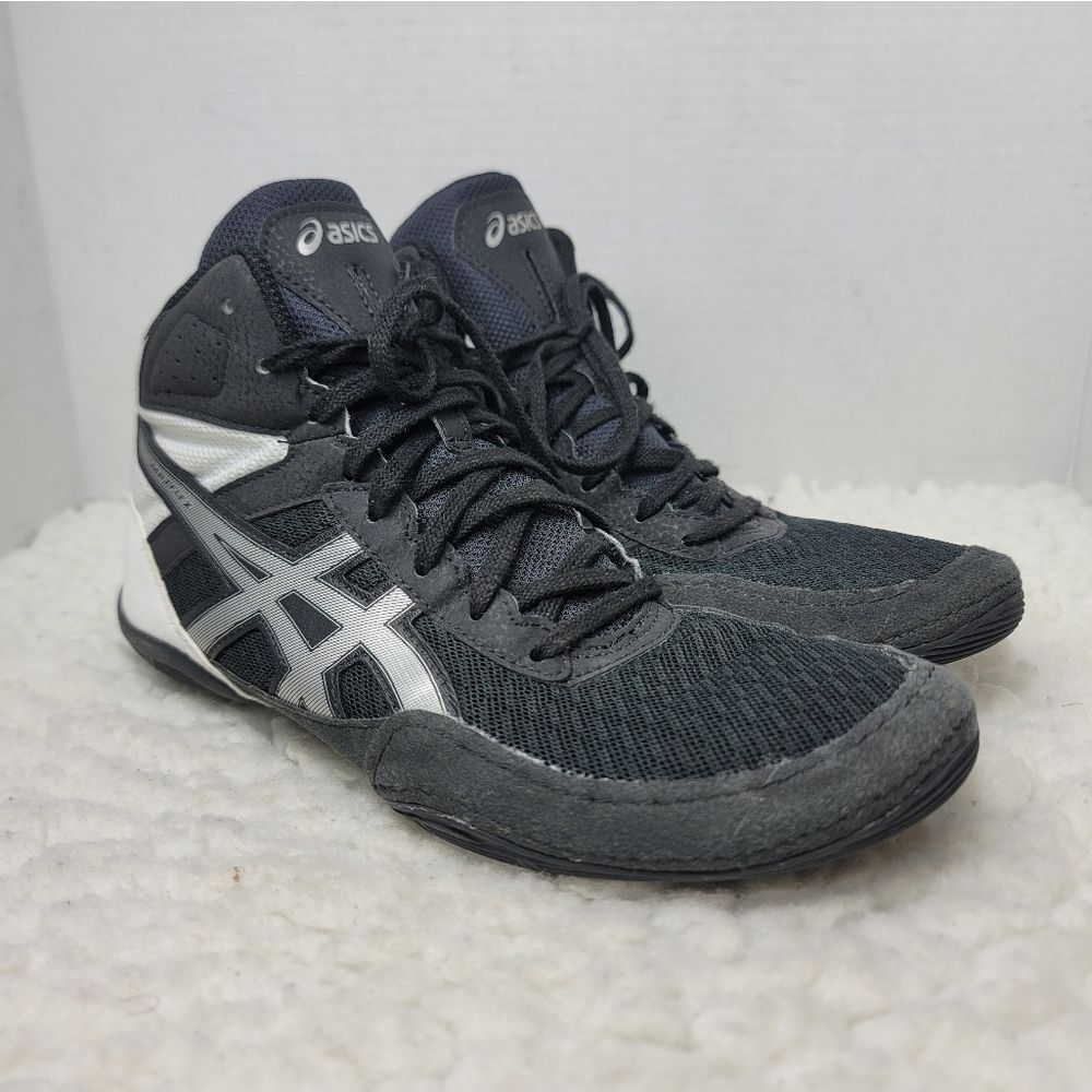 ASICS Matflex 6 Wrestling Shoes Men’s Size 9 Black Silver White 1081A021 Shoes